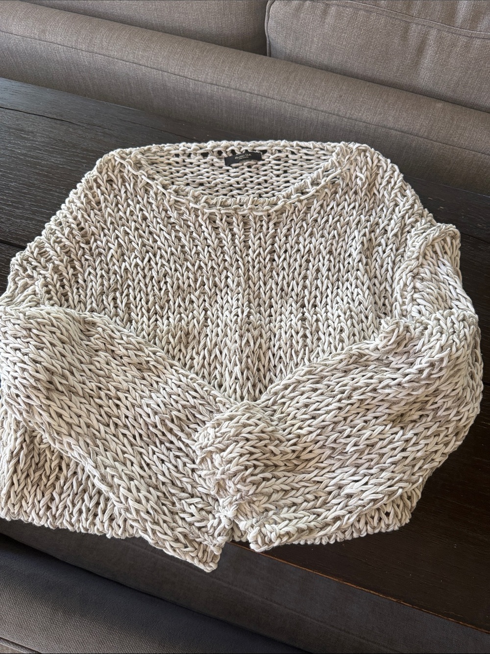 Mossimo Dutti Chunky Knit Cream Women's Sweater